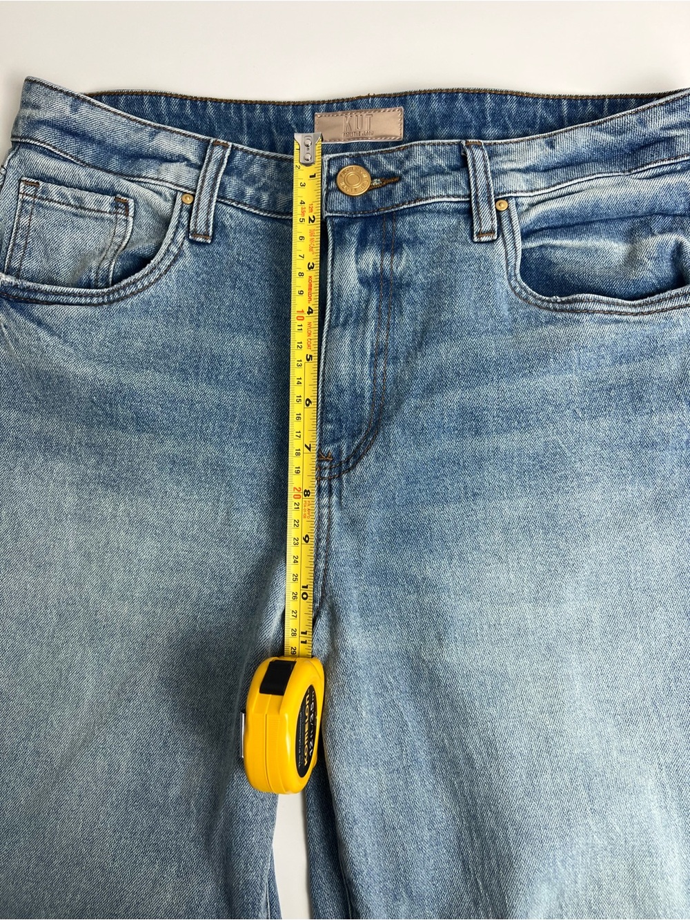 KUT From The Kloth Ashton Barrel Leg Jeans Sz 6 Light Wash High Rise Streetwear - Picture 4 of 10